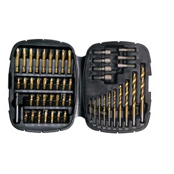 Black and Decker - 50 Piece Metal Titanium Drilling  Screwdriving Bit Set - A7093