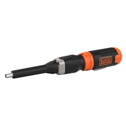 Black and Decker - 6V Alkaline InLine Screwdriver with 4 AA Batteries and 5 Accessories - BCF601C