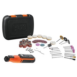 Black and Decker - 72V sladdlst rotationsverktyg med 52 tillbehr - BCRT8IK