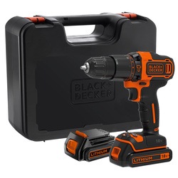 Black and Decker - 18V 2G slagborrmaskinskruvdragare  400mA laddare 2x20Ah batterier och vska - BDCHD18KB2