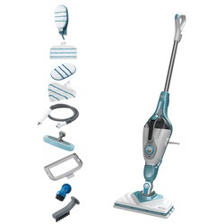 Black and Decker - 1600W 2i1 SteamMop med deltahuvud SteaMitt och 11 tillbehr - BHSM166DSM