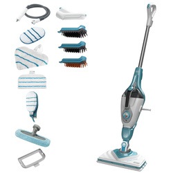 Black and Decker - 1600W 2i1 SteamMop med deltahuvud SteaMitt och 13 tillbehr - BHSM168DSM