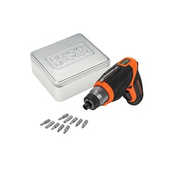 Black and Decker - 36V Lithiumion Screwdriver  10 accessories and storage tin - CS3653LCAT