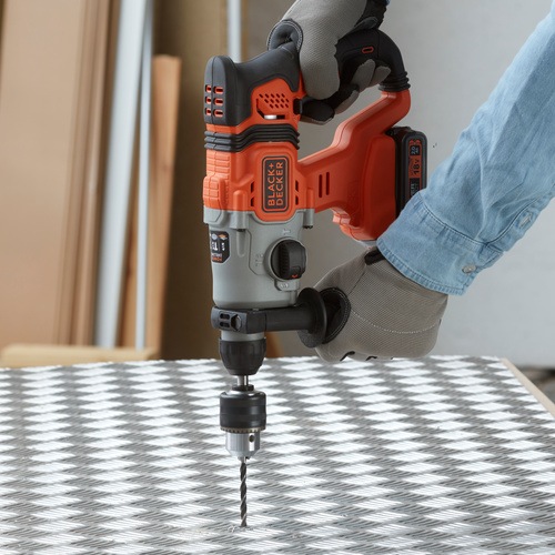 Black and Decker - 18V 20Ah SDSPlus borrhammare med kitbox - BCD900D1S