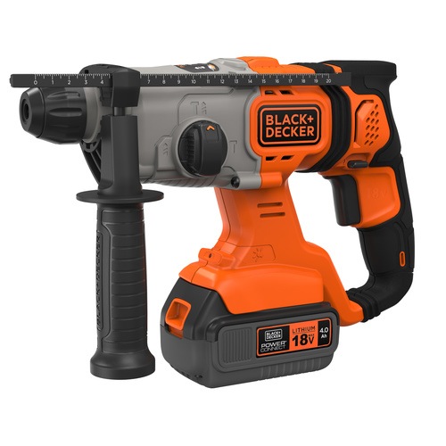 Black and Decker - 18V 40Ah SDSplus borrhammare med kitbox - BCD900M1K