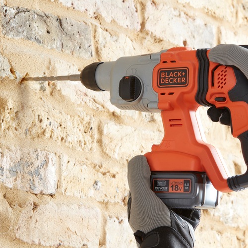Black and Decker - 18V 40Ah SDSplus borrhammare med kitbox - BCD900M1K