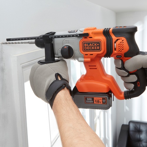 Black and Decker - 18V 40Ah SDSplus borrhammare med kitbox - BCD900M1K