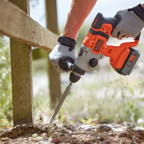 Black and Decker - 18V 40Ah SDSplus borrhammare med kitbox - BCD900M1K