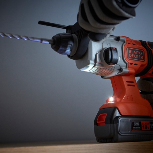 Black and Decker - 18V 40Ah SDSplus borrhammare med kitbox - BCD900M1K