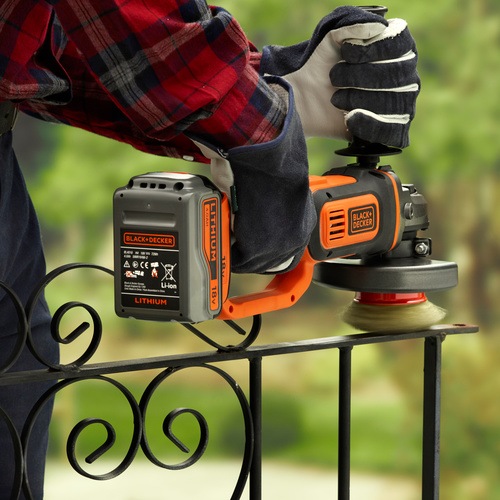 Black and Decker - 18V 40Ah Liion sladdls vinkelslip - BCG720M1