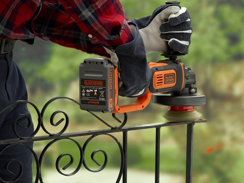 Black and Decker - 18V Liion sladdls vinkelslip utan batteri och laddare - BCG720N