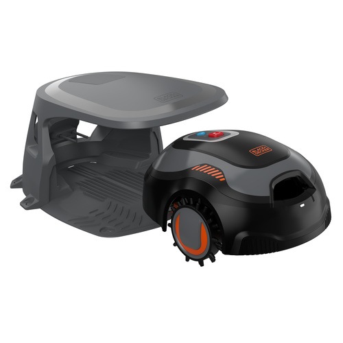 Black and Decker - Batteridriven robotgrsklippare med sjlvrengring och Robot Home - BCRMW123