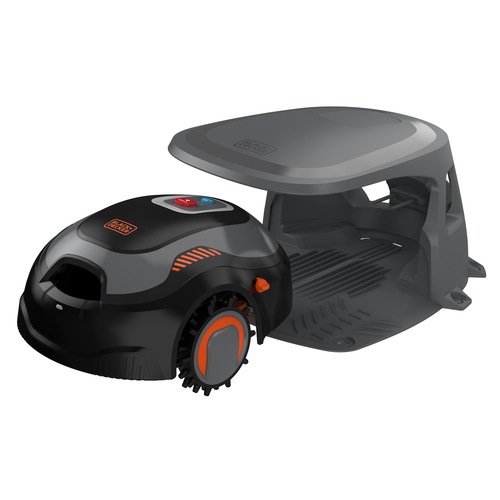 Black and Decker - Batteridriven robotgrsklippare med sjlvrengring och Robot Home - BCRMW123