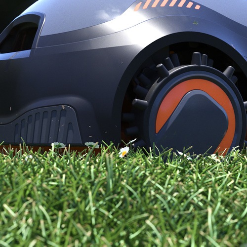 Black and Decker - Batteridriven robotgrsklippare med sjlvrengring och Robot Home - BCRMW123