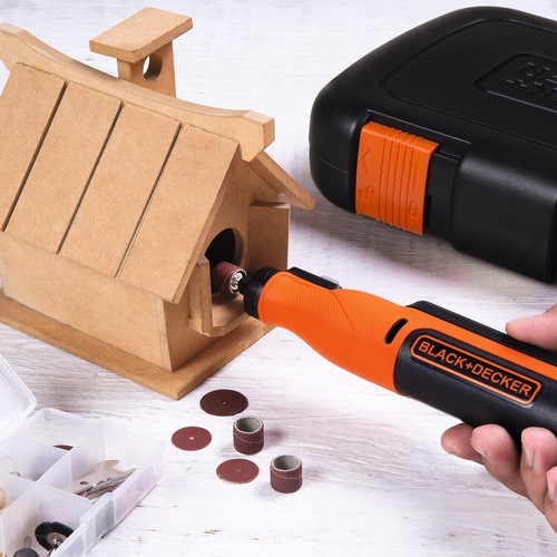 Black and Decker - 72V sladdlst rotationsverktyg med 52 tillbehr - BCRT8IK