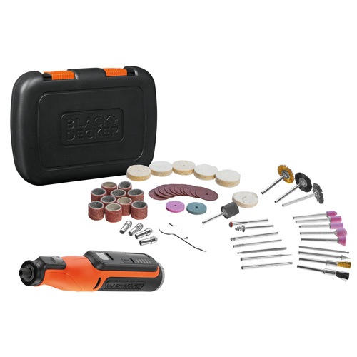 Black and Decker - 72V sladdlst rotationsverktyg med 52 tillbehr - BCRT8IK