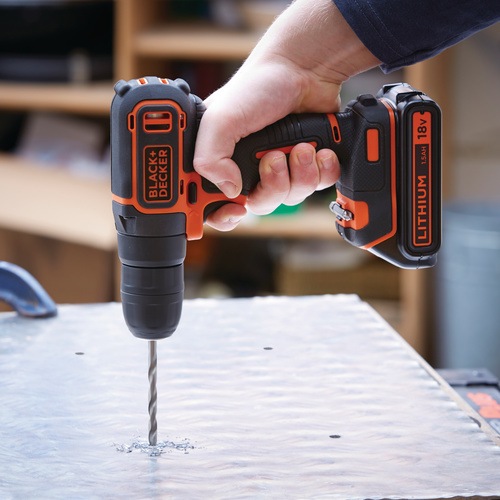 Black and Decker - 18V Drill  200mA charger  carton  1 batt - BDCD18