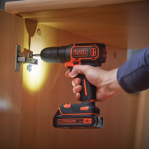 Black and Decker - 18V Drill  200mA charger  carton  1 batt - BDCD18