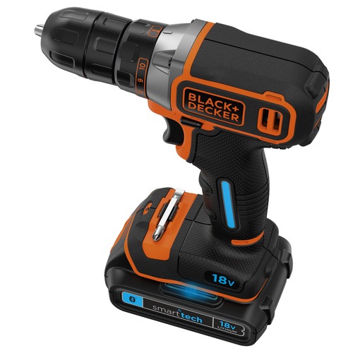 Black and Decker - 18V Smart Tech borrmaskin i frvaringsvska - BDCDC18KST