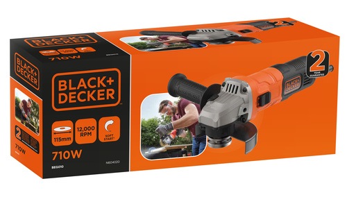 Black and Decker - 710W 115mm Vinkelslip - BEG010