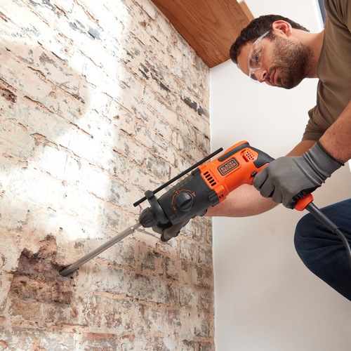Black and Decker - 650W SDSplus Borrhammare - BEHS01
