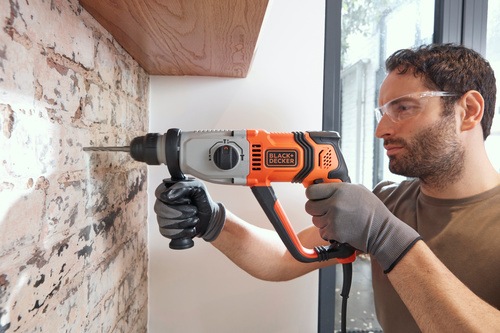 Black and Decker - 800W SDSPlus borrhammare i kitbox - BEHS02K