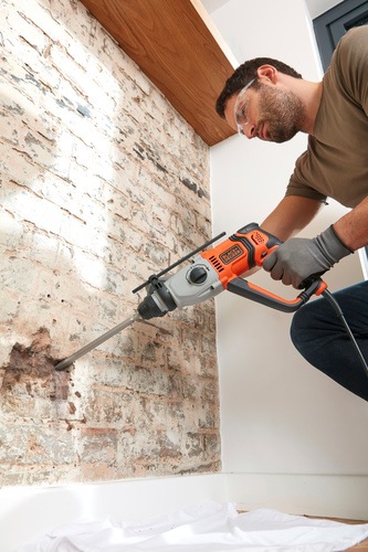 Black and Decker - 800W SDSPlus borrhammare i kitbox - BEHS02K