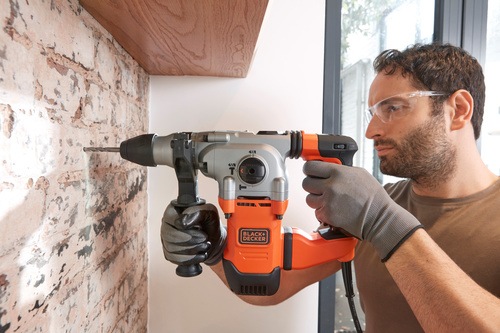 Black and Decker - 1250W SDS Borrhammare i kitbox - BEHS03K