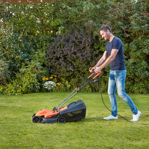 Black and Decker - 32CM 1200W Grsklippare med ergonomiskt handtag - BEMW451BH