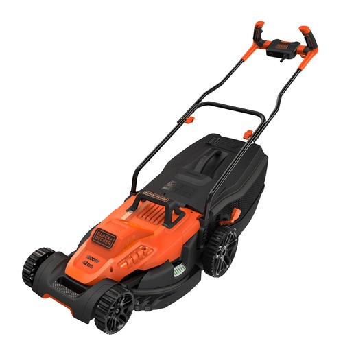 Black and Decker - 38CM 1600W Grsklippare med ergonomisk handtagsdesign - BEMW471BH