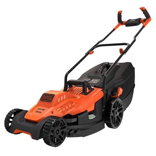 Black and Decker - 38CM 1600W Grsklippare med ergonomisk handtagsdesign - BEMW471BH