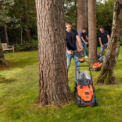 Black and Decker - 38cm 1600W Grsklippare med EasySteer - BEMW471ES
