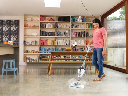 Black and Decker - 1600W 2i1 Steammop med deltahuvud SteMitt och 15 tillbehr - BHSM1615DSG