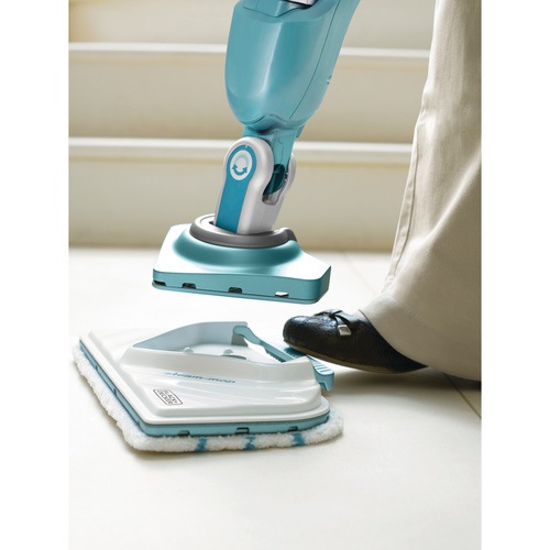 Black and Decker - 1600W 2i1 SteamMop med deltahuvud SteaMitt och 13 tillbehr - BHSM168DSM