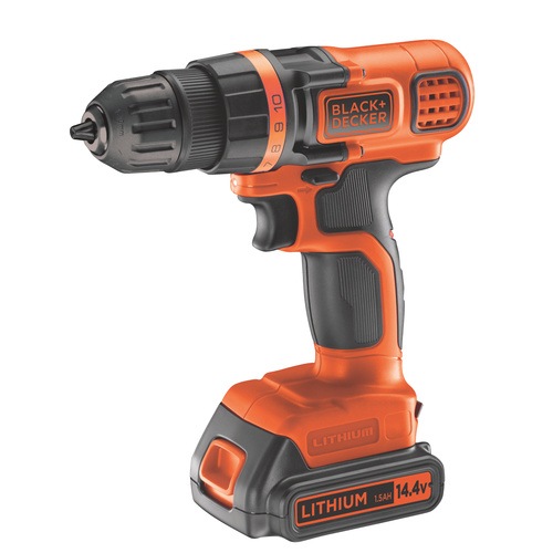 Black and Decker - SV 18V Lithium Ion Drill Driver with additional battery 160 accessories and robust storage box - EGBL18BAST