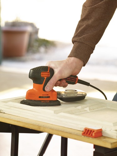 Black and Decker - 120W slipmus Mouse i mjuk vska - KA2000