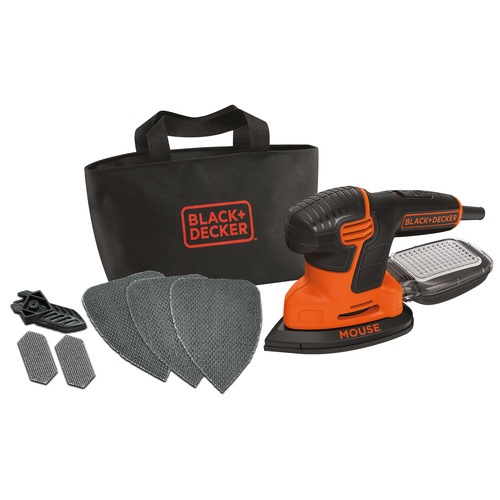 Black and Decker - 120W slipmus Mouse i mjuk vska - KA2000