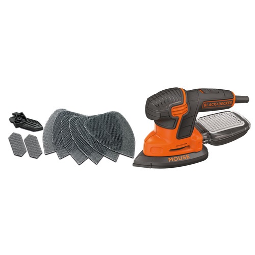 Black and Decker - 120W slipmus Mouse i hrd vska - KA2500K