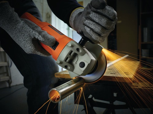 Black and Decker - 750W Vinkelslip 115 mm med vska - KG115K