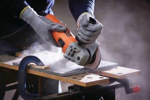 Black and Decker - 750W Vinkelslip 115 mm med vska - KG115K