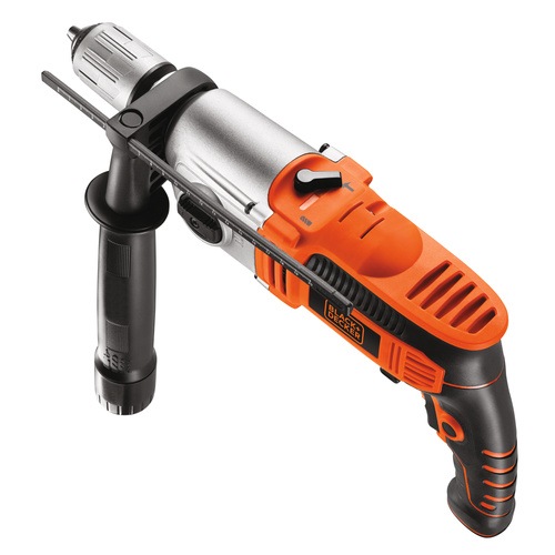 Black and Decker - SV 1100W 2 Gear Hammer Drill with 10 Accessories and Kitbox - KR1102KA