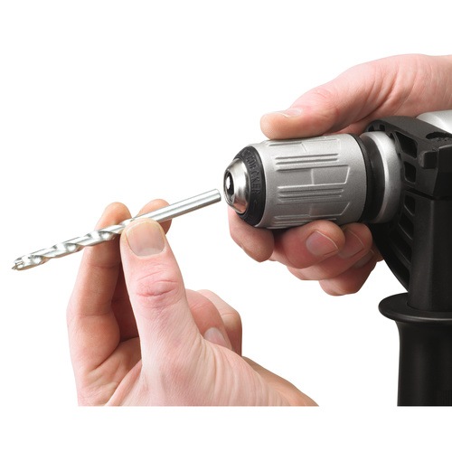 Black and Decker - SV 1100W 2 Gear Hammer Drill with 10 Accessories and Kitbox - KR1102KA