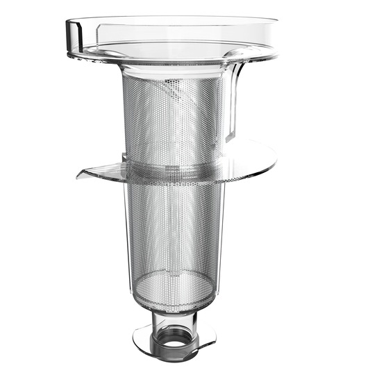 BLACKDECKER BHFEV182C vacuum cleaner metal mesh filter, side angle on white background.